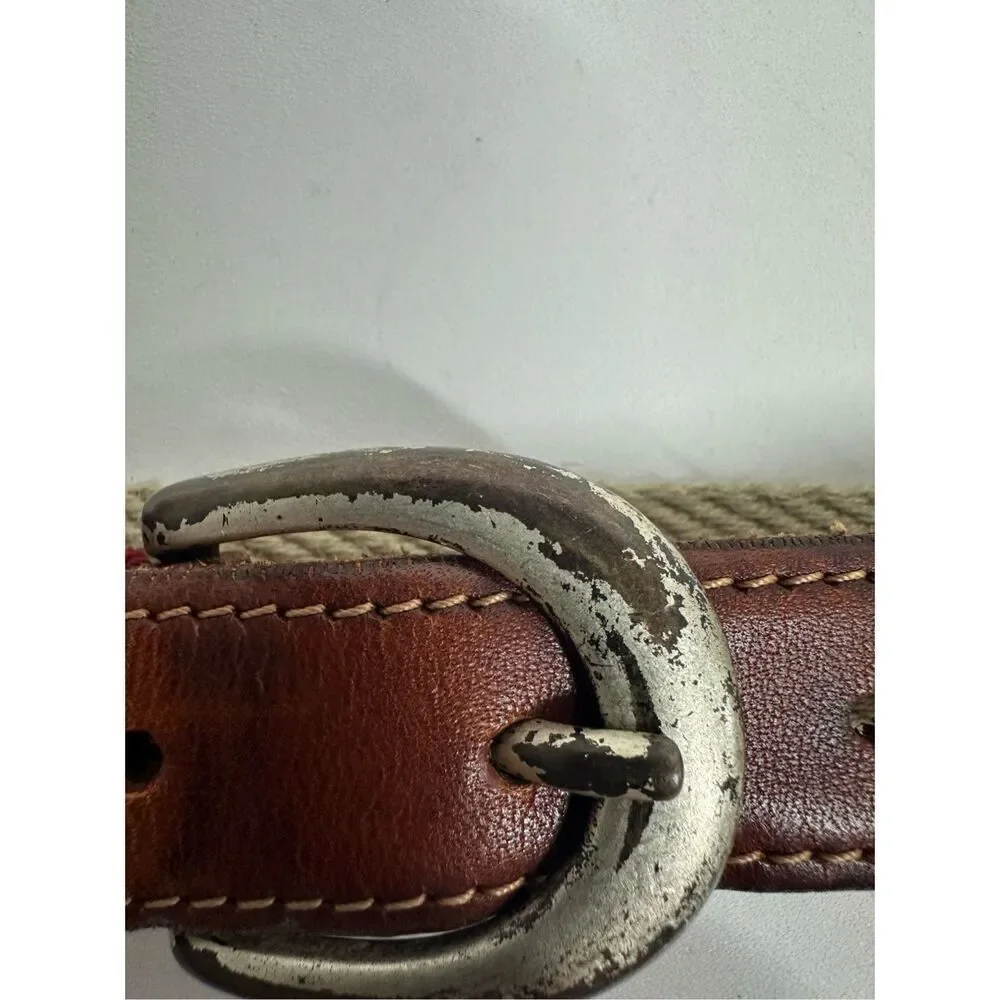 Tommy Hilfiger Vegan Leather Belt Size 31” See Description